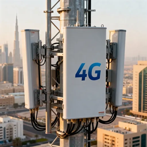 SkyLink Kuwait network coverage map showing 5G and 4G coverage areas